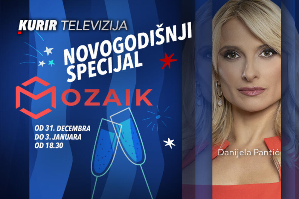 IZDANJE KVIZA „MOZAIK“ U OKVIRU NOVOGODIŠNJEG PROGRAMA KURIR TV – poznate ličnosti u humanitarnom izdanju kviza