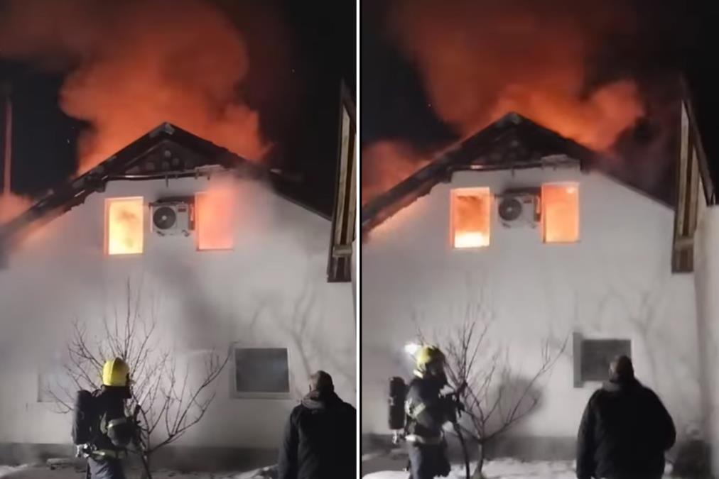 VATRA „PROGUTALA“ SPRAT I KROV KUĆE Buktinja u Loznici: Poznato stanje učesnika (FOTO)