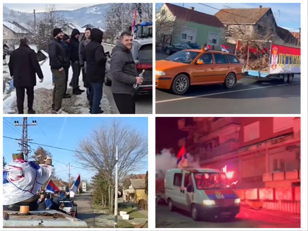 Pesma, trubači, trobojke: Ovako se u Srbiji obeležio Badnji dan (VIDEO)