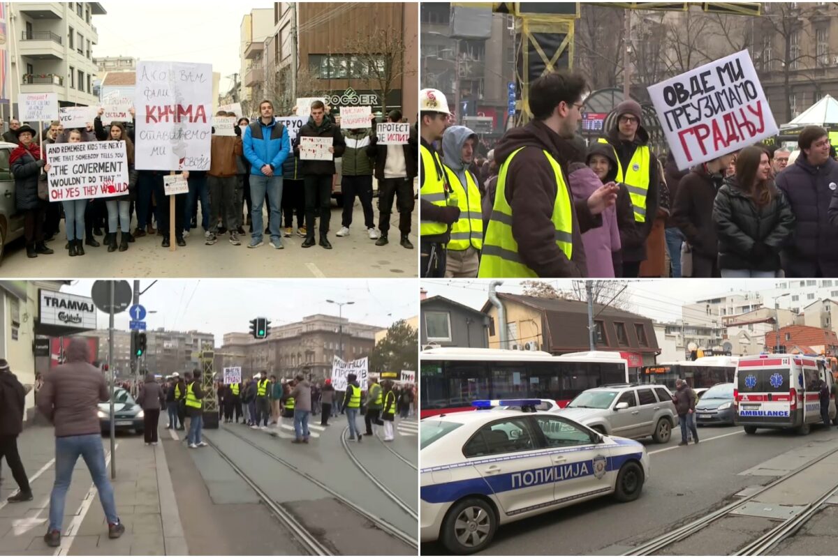 (BLOG) Studenti se okupljaju ispred Pravnog fakulteta zbog povređivanja devojke uoči blokada