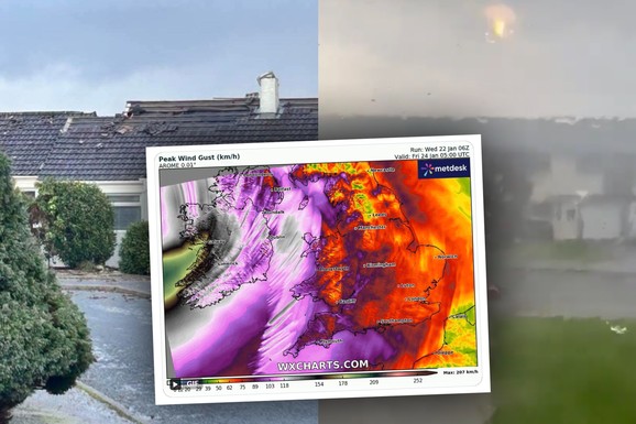 OLUJA VEKA JURIŠA KA EVROPI! Pakao će se sručiti za nekoliko sati, meteorolozi ovo NIKAD NISU DOŽIVELI: Vetrovi će divljati, TORNADO VEĆ UDARIO (FOTO, VIDEO)