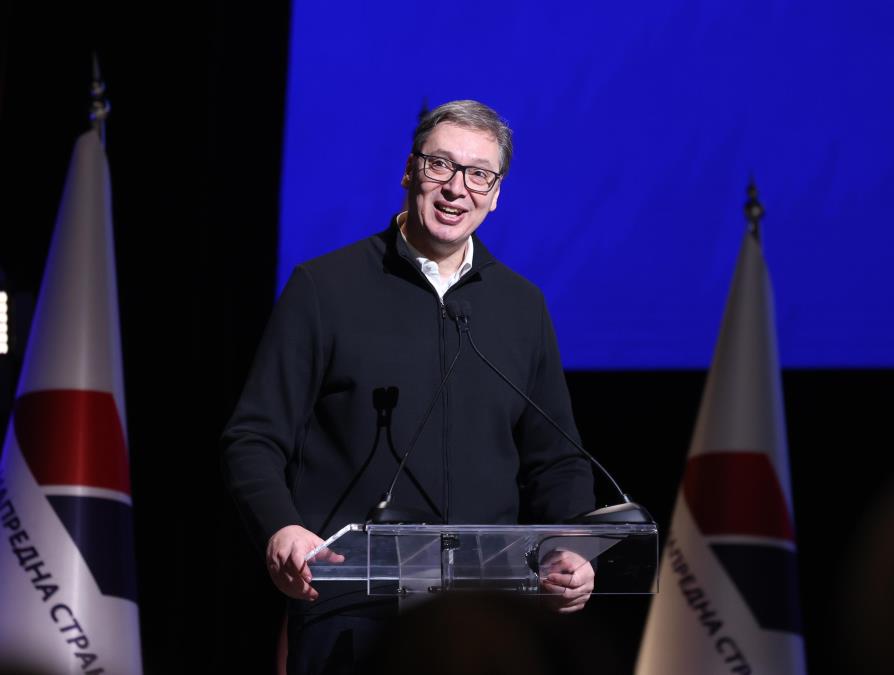 UŽIVO VUČIĆ NA AERODROMU „NIKOLA TESLA“: Zvanični ispraćaj prvog leta nacionalne avio-kompanije Er Srbija za Šangaj