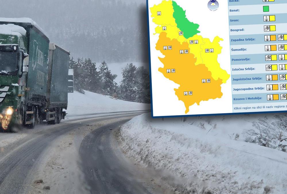 TEMPERATURA PADA NA -17, PALI SE METEO ALARM! Ovi delovi Srbije biće na udaru ekstremno niskih temperatura! Stiže novi preokret