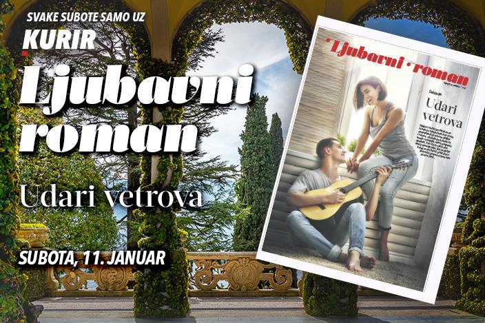 Udari vetrova – Ljubavni roman koji donosi snažne emocije, ove subote, 11. januara, ekskluzivno uz Kurir!